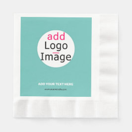 Extravagantes Logo für Unternehmen Fresh Minze Hue Serviette