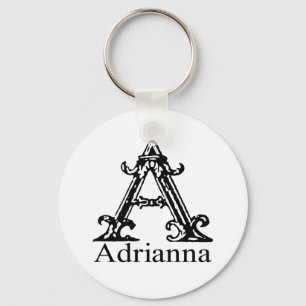 Extravagantes Monogramm: Adrianna Schlüsselanhänger