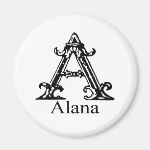 Extravagantes Monogramm: Alana Magnet