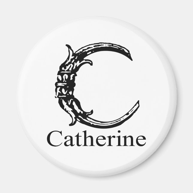 Extravagantes Monogramm: Catherine Magnet (Vorne)