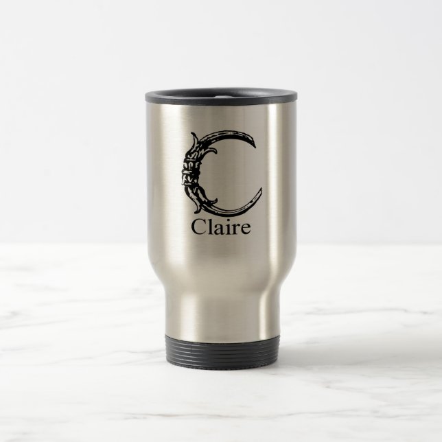 Extravagantes Monogramm: Claire Reisebecher (Mittel)