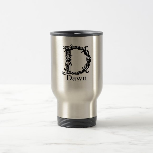 Extravagantes Monogramm: Dämmerung Reisebecher (Mittel)