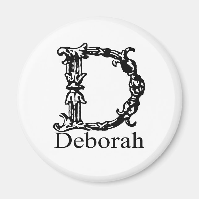 Extravagantes Monogramm: Deborah Magnet (Vorne)