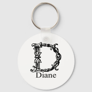 Extravagantes Monogramm: Diane Schlüsselanhänger