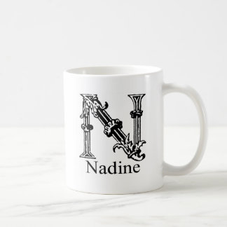 Extravagantes Monogramm: Nadine Kaffeetasse