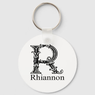 Extravagantes Monogramm: Rhiannon Schlüsselanhänger