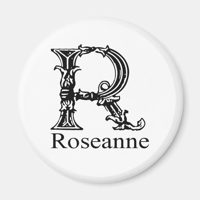 Extravagantes Monogramm: Roseanne Magnet (Vorne)