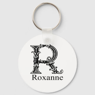 Extravagantes Monogramm: Roxanne Schlüsselanhänger