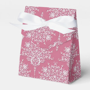 Extravagantes Muster für rosa und weiße, florale D Geschenkschachtel