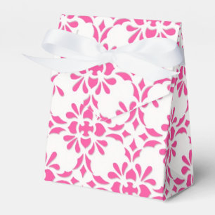 Extravagantes Muster für rosa und weiße, florale D Geschenkschachtel