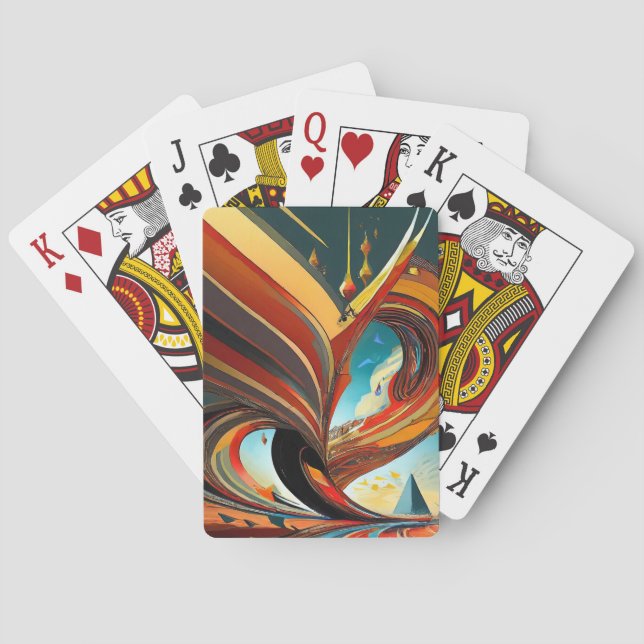 Extravagantes neuestes Design gedruckt Spielkarten (Rückseite)