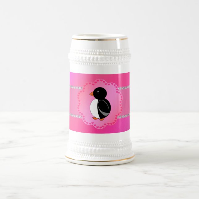 Extravagantes Penguinrosa Bierglas (Mittel)