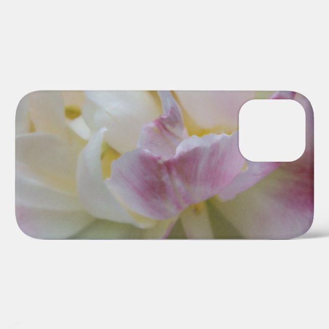 Extravagantes Rosa und Weiße Tulip Case-Mate iPhone Hülle (Rückseite (Horizontal))