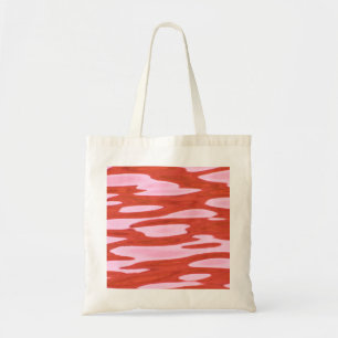 Extravagantes rotes Muster Tragetasche