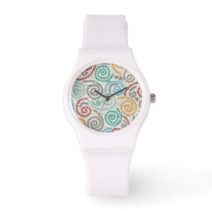 Extravagantes rumpled Papier der Stickerei Armbanduhr