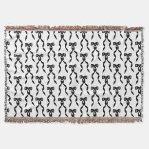 Extravagantes Schwarzes Bow-Muster Decke