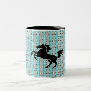 Extravagantes Schwarzes Röster Zweifarbige Tasse