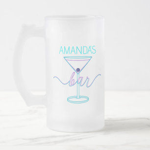 Extravagantes Script Spaß-Farben Spaß-Bar Mattglas Bierglas