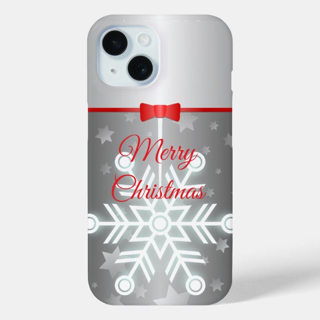 Extravagantes Silver & Bow iPhone/iPad Gehäuse Case-Mate iPhone Hülle (Rückseite)