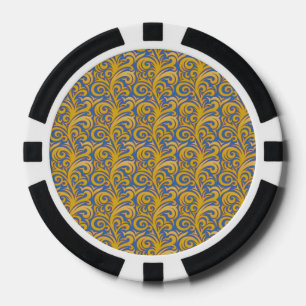 Extravagantes verziertes Muster Pokerchips