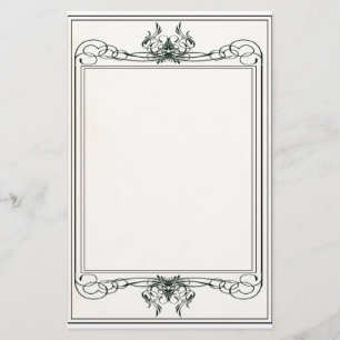 Extravagantes viktorianisches Briefpapier