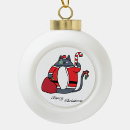Extravagantes Weihnachten Keramik Kugel-Ornament