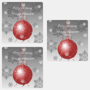 Extravagantes Weihnachtsgebäck Etiketten