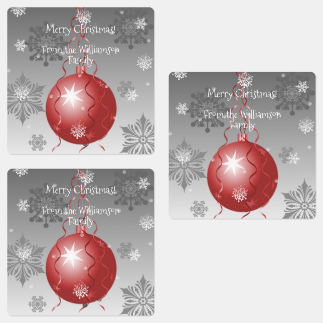 Extravagantes Weihnachtsgebäck Etiketten (Gruppe)