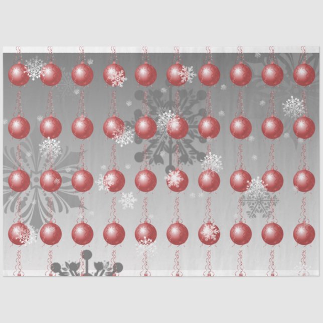Extravagantes Weihnachtsgeschmuckpapier Seidenpapier (Vorderseite)