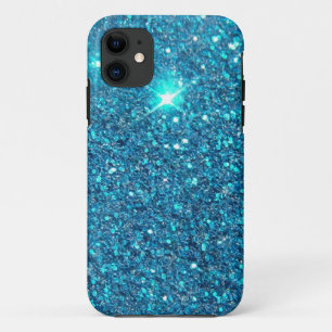 Extravaganz Blue Glitzer Shine Case-Mate iPhone Hülle