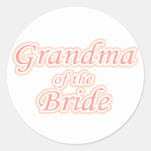 Extravaganza Oma der Bride Runder Aufkleber