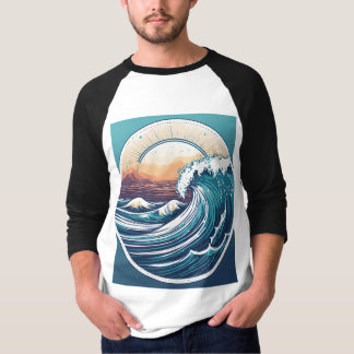Extrem detaillierte Logos für Minimalistische Meer T-Shirt