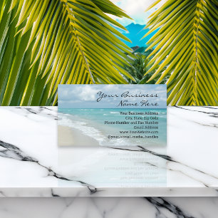 Extrem Entspannung Strand Elegantes Spa Reise Visitenkarte