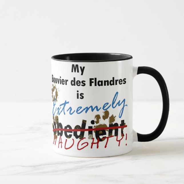 Extrem freches Bouvier DES Flandres Tasse (Rechts)