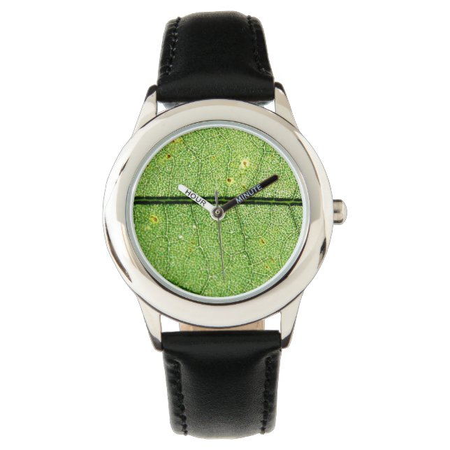 Extrem grünes Leaf Armbanduhr (Vorderseite)