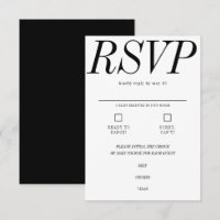 Extrem minimale Typografie Schwarz-weiße Hochzeit