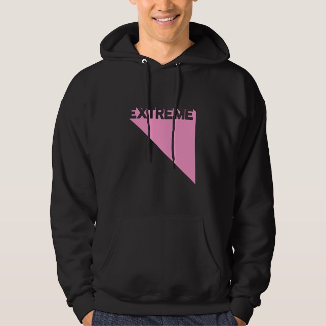 Extrem rosa Moderne Gymnastik Fitness Workout Gym  Hoodie (Vorderseite)