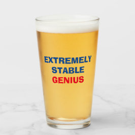 Extrem stabiler Genius Funny Trump Zitat Pint Glas