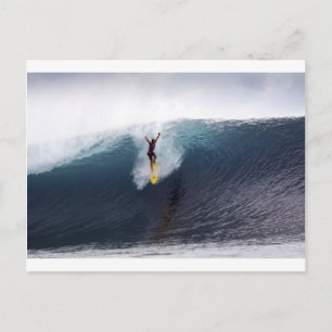 Extrem surfen große blaue Wellen Postkarte