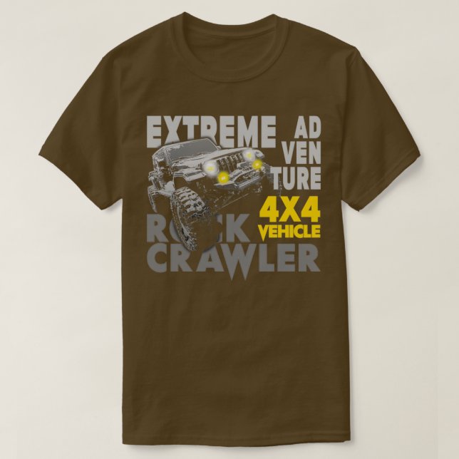 Extreme Adventure Rock Crawler Offroad T-Shirt (Design vorne)