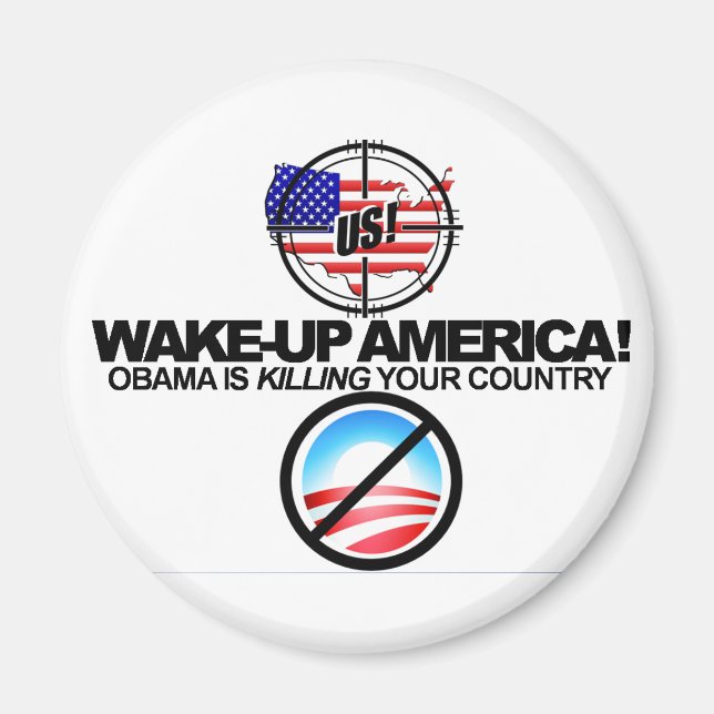 Extreme Anti Obama plaisante Magnet 01 (Devant)