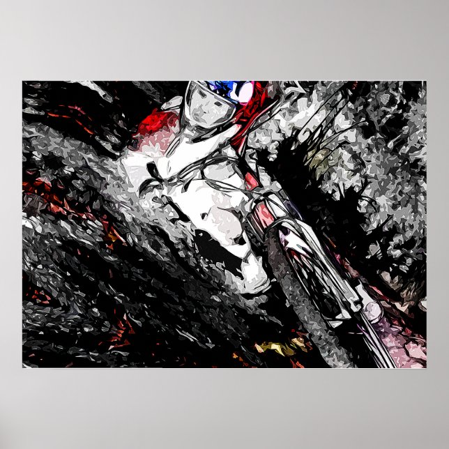 Extreme BMX Rider - Mountainbike Racer Poster (Vorne)