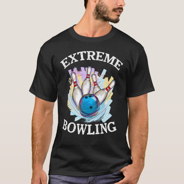 Extreme Bowling Bowling Buttone Bowling Ball Women T-Shirt (Vorderseite)