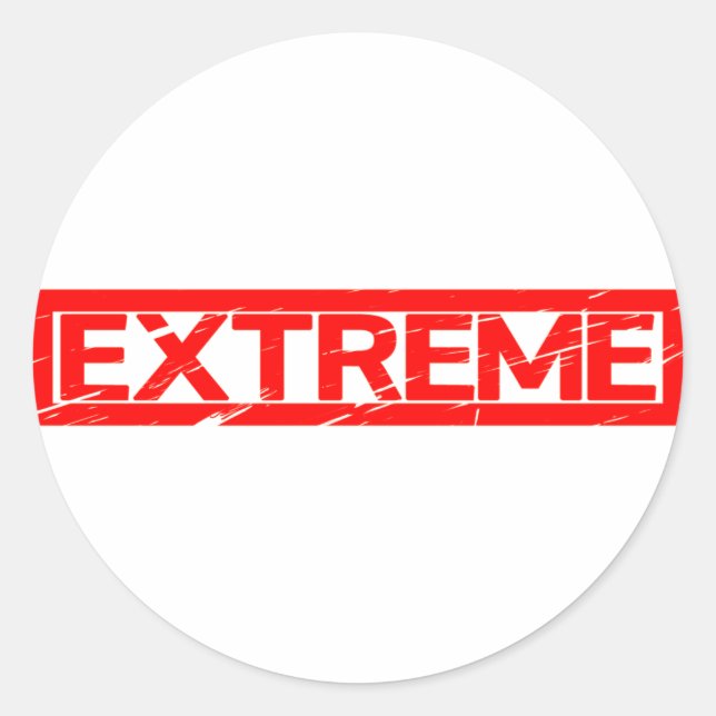 Extreme Briefmarke Runder Aufkleber (Vorderseite)