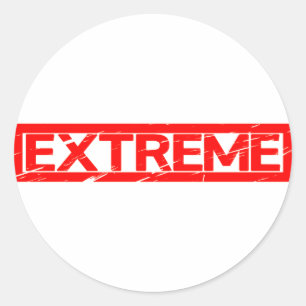 Extreme Briefmarke Runder Aufkleber