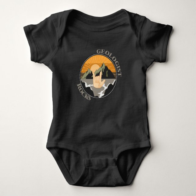 Extreme Geologin Rock Stone Geolog Scientist Baby Strampler (Vorderseite)