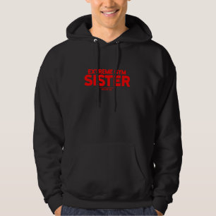 Extreme Gymnastik Schwesterfrauen Training Red Fit Hoodie