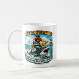 Extreme Ironing Shark Mug Kaffeetasse