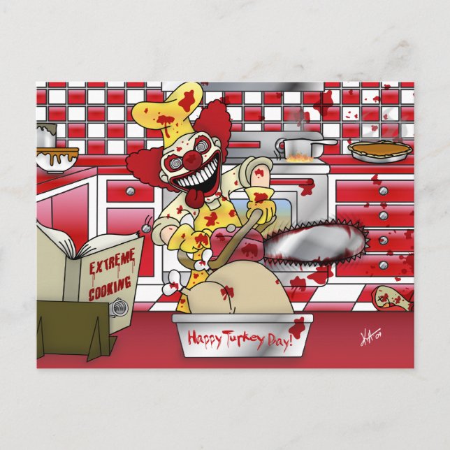 Extreme Kochkarte Postkarte (Vorderseite)