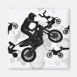 Extreme Motocross Stuntmen Magnet